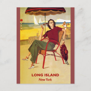 Cartão Postal Cartão-postal da Viagens vintage Long Island New Y