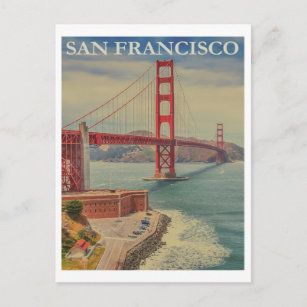 Cartão Postal Cartão-postal da Viagens vintage San Francisco
