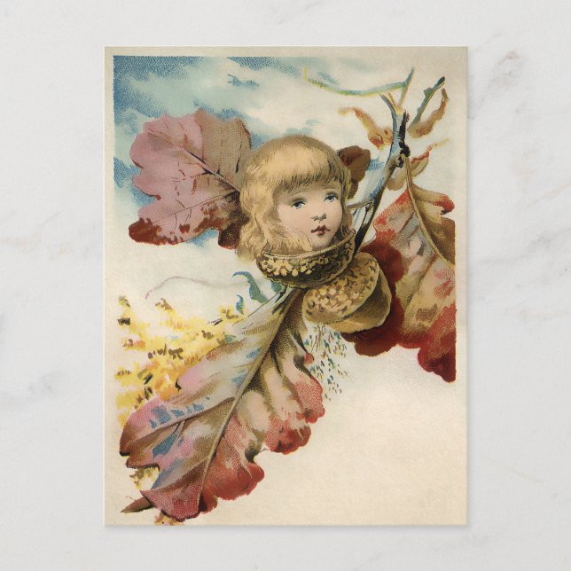 Cartão Postal Cartão-postal da Victorian Eggcorn Girl  (Frente)