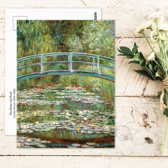 Cartão Postal Cartão-postal da Water Lily Pond Claude Monet (Criador carregado)