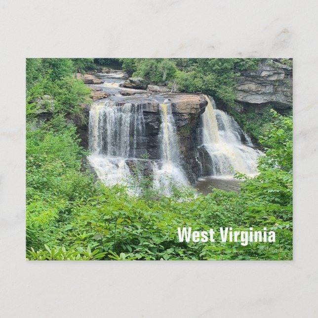 Cartão Postal cartão-postal da West Virginia - Blackwater Falls (Frente)