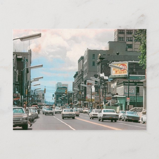 Cartão Postal Cartão-postal da Wyoming Ave. em Scranton, Pa. (Frente)