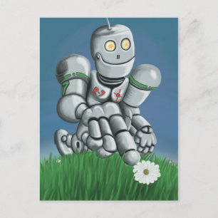 Cartão Postal Cartão-postal Daisy Picking Robot