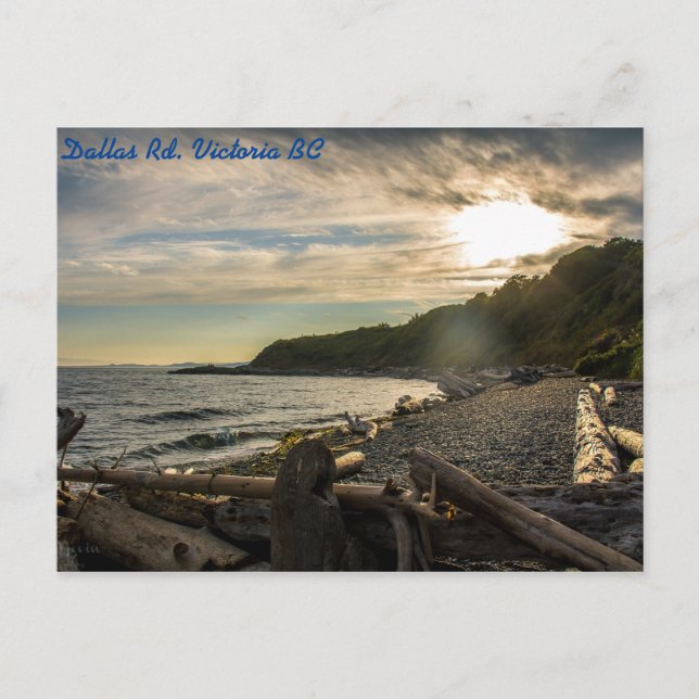 Cartão Postal Cartão-postal Dallas Rd Victoria BC (Frente)