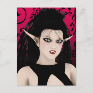 Cartão Postal Cartão-postal Dark Diva Gothic Vampire