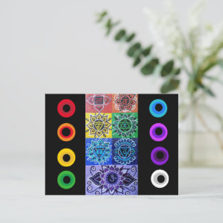 Cartão Postal Cartão-postal das 7 Chakras