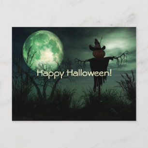 Cartão Postal Cartão-postal das Cenas Spooky do Halloween