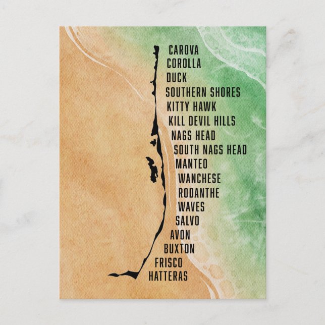 Cartão Postal Cartão-postal das Cidades Exteriores com Cidades O (Frente)