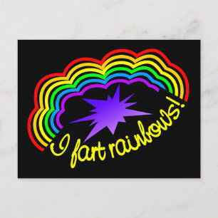 Cartão Postal Cartão-postal das Fartas Arco-Íris, personalizar