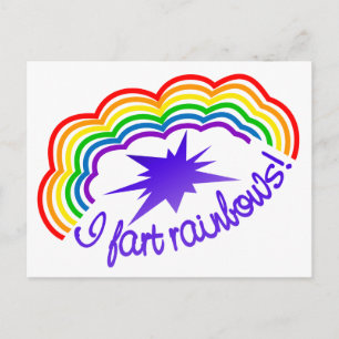 Cartão Postal Cartão-postal das Fartas Arco-Íris, personalizar