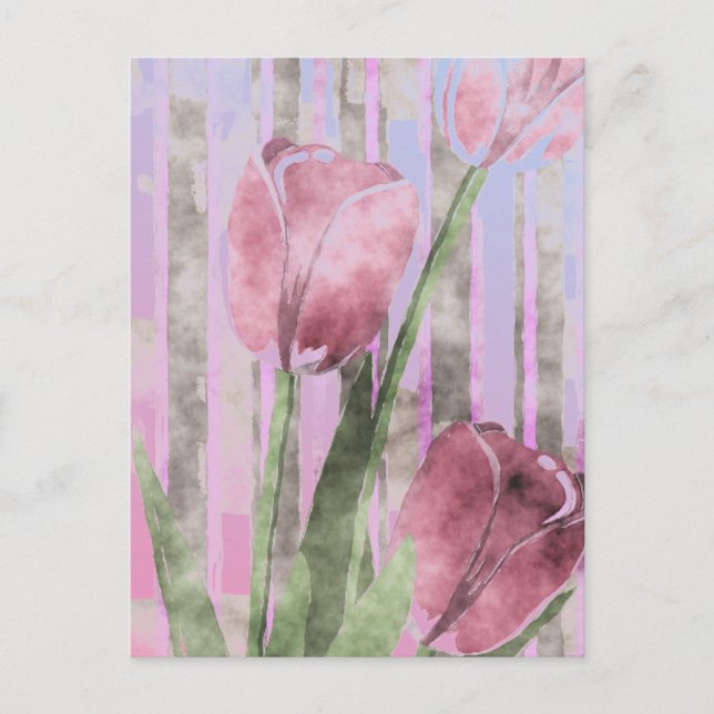 Cartão Postal Cartão-postal das flores (Frente)