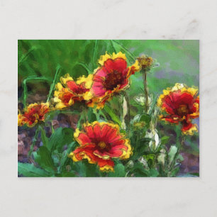 Cartão Postal Cartão-postal das flores em aberto