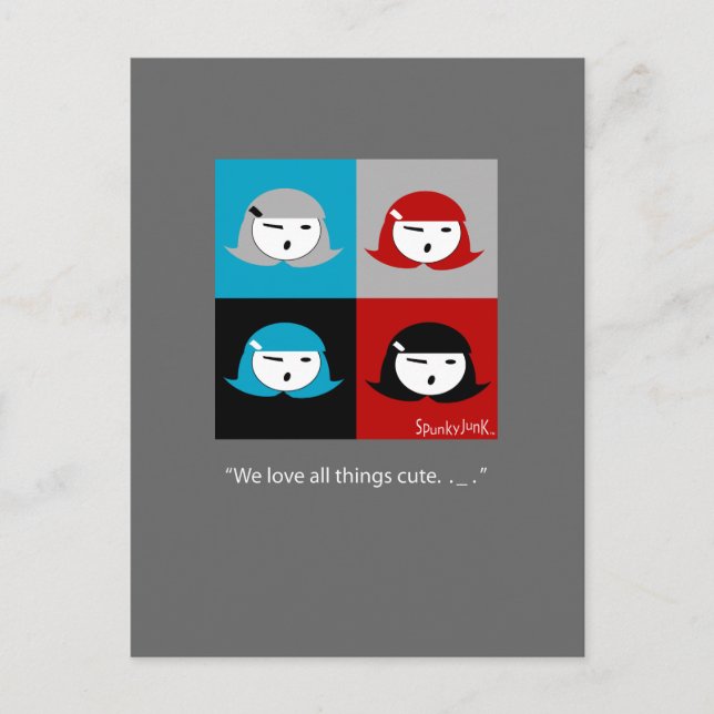 Cartão Postal Cartão-postal das garotas de pizza (Frente)