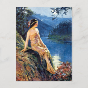 Cartão Postal Cartão-postal das garotas do calendário de 1920 