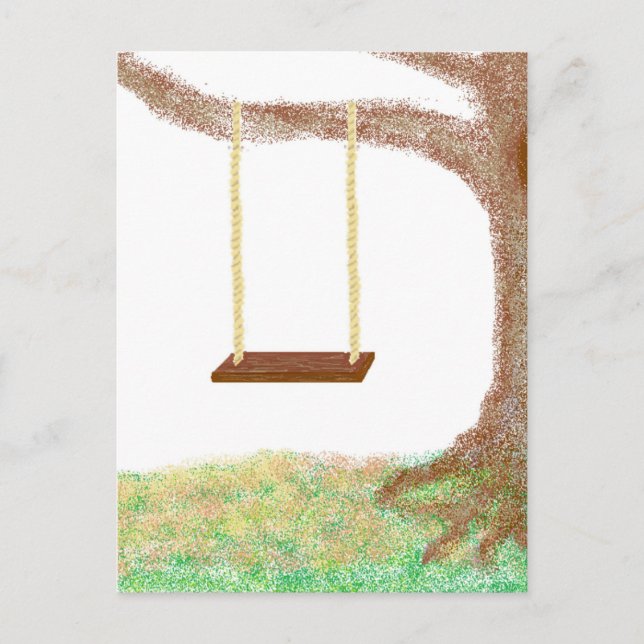 Cartão Postal Cartão-postal das memórias de oscilação em árvore (Frente)