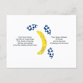 Cartão Postal Cartão-postal das Vacas na Lua