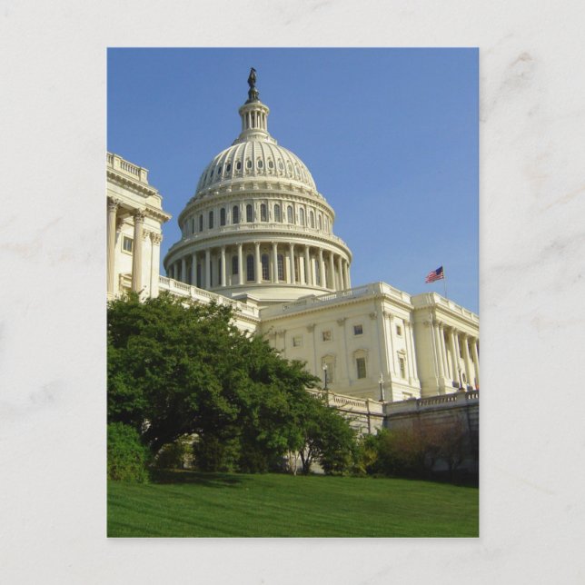 Cartão Postal Cartão-postal DC do Capitólio dos EUA (Frente)