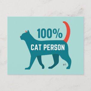 Cartão Postal Cartão-postal de 100% de Pessoa Cat