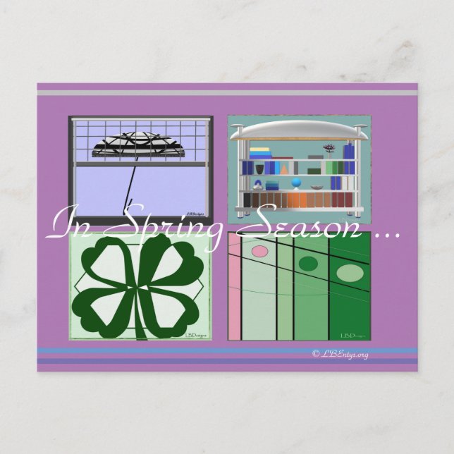 Cartão Postal Cartão-postal de 2021 em Primavera (Frente)