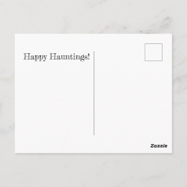 Cartão Postal Cartão-postal de 2022 Happy Hauntings (Verso)