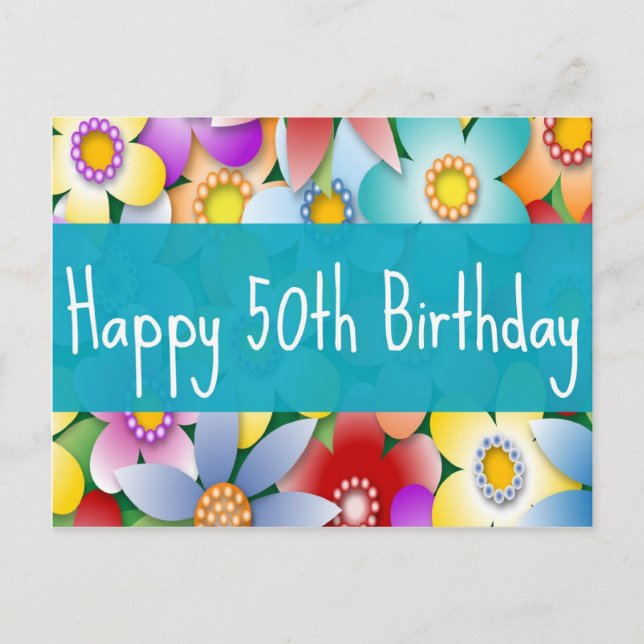 Cartão Postal Cartão-postal de 50º aniversário da Diva (Frente)