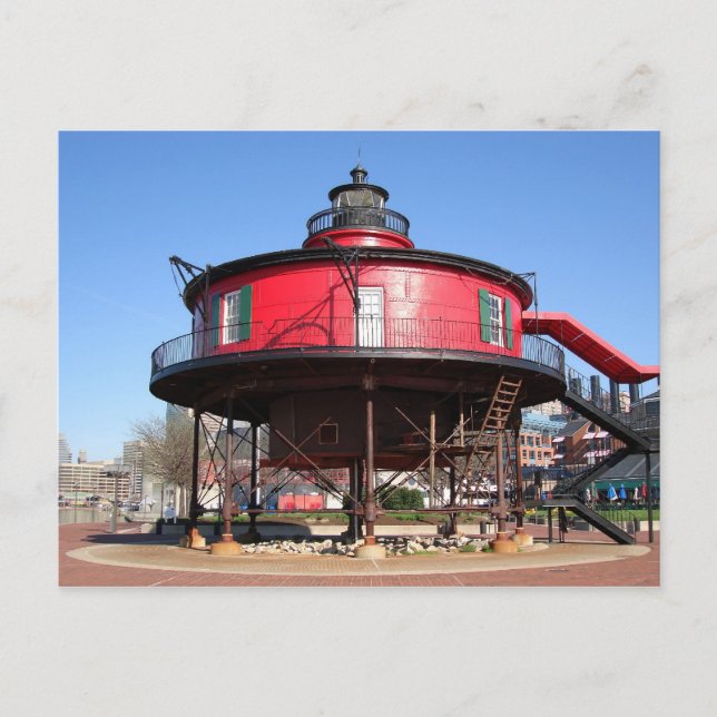 Cartão Postal Cartão-postal de 7 pés de farol (Frente)