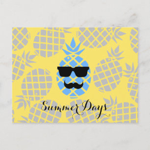 Cartão Postal Cartão-postal de abacaxi "Dias de Verão"