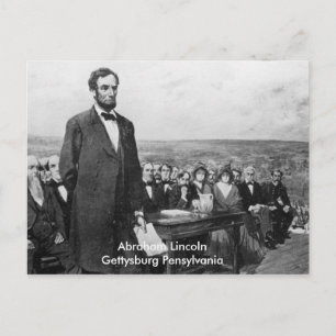 Cartão Postal Cartão-postal de Abraham Lincoln Gettysburg, Pensi
