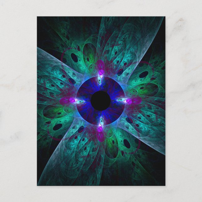 Cartão Postal Cartão-postal de Abstrato de Olhos (Frente)