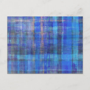 Cartão Postal Cartão-postal de Abstrato Moderno Azul