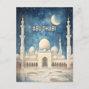 Cartão Postal Cartão-postal de Abu Dhabi Emirados Árabes Unidos