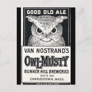 Cartão Postal Cartão-postal de Ale Owl-Musty