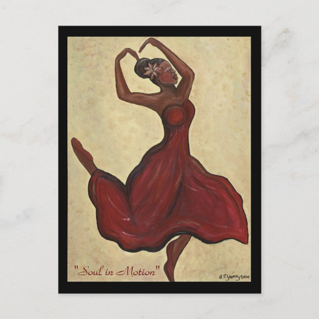 Cartão Postal Cartão-postal de Alma em Movimento (Frente)