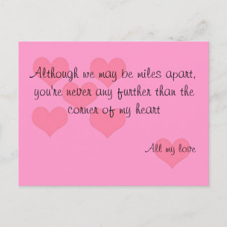 Cartão Postal Cartão-postal de amor