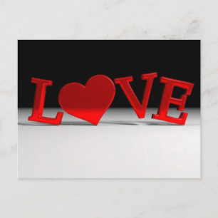 Cartão Postal Cartão-postal de amor