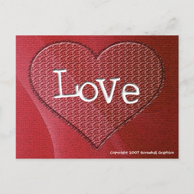 Cartão Postal Cartão-postal de amor (Frente)