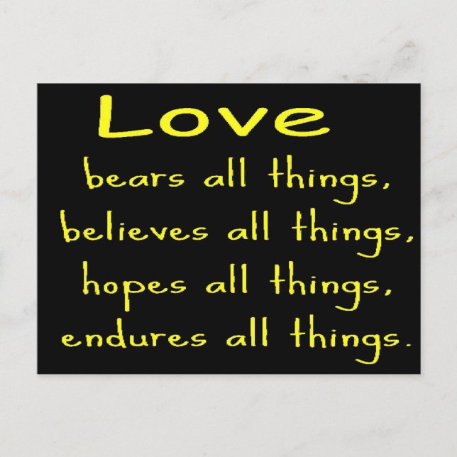 Cartão Postal Cartão-postal de amor (Frente)