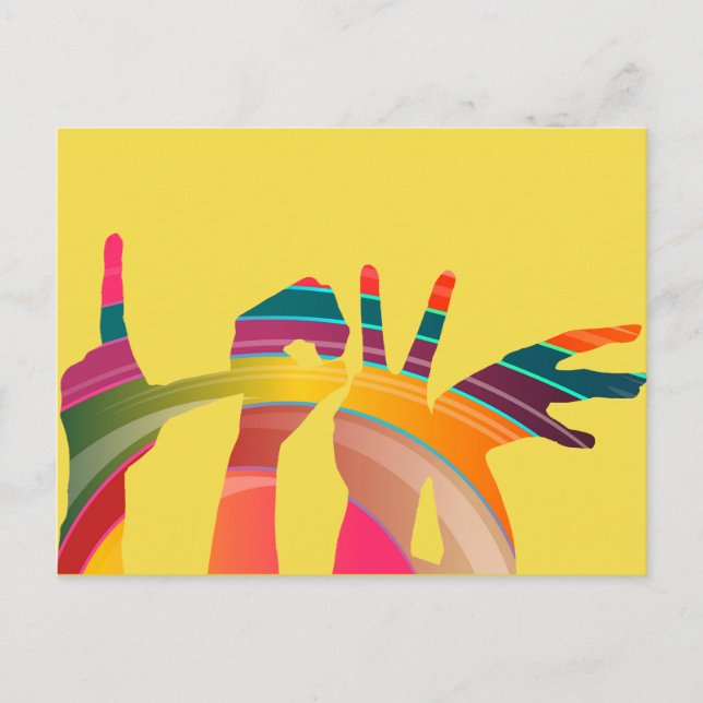 Cartão Postal Cartão-postal de amor (Frente)