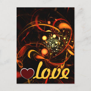 Cartão Postal Cartão-postal de amor com pulsação