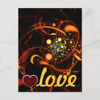 Cartão Postal Cartão-postal de amor com pulsação