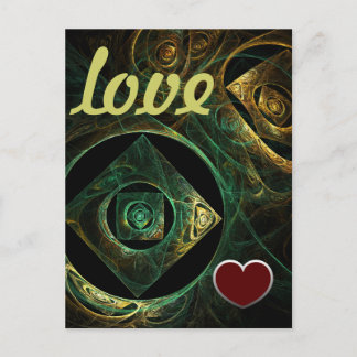 Cartão Postal Cartão-postal de Amor com Vibrações Mágicas