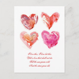 Cartão Postal Cartão-postal de amor eterno