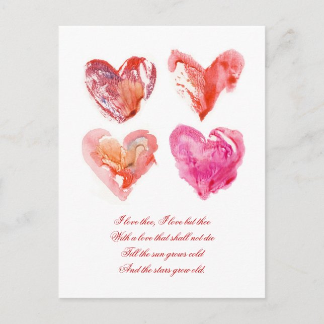 Cartão Postal Cartão-postal de amor eterno (Frente)