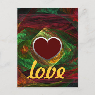 Cartão Postal Cartão-postal de amor para conexões dinâmicas