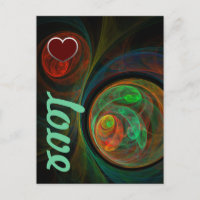 Cartão-postal de Amor Verde Renovado