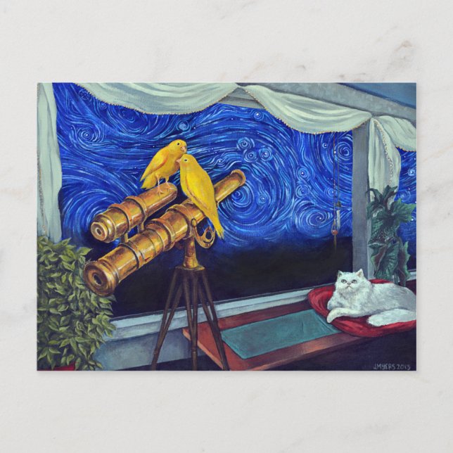 Cartão Postal Cartão-postal de "AngelBelle e as Canárias" (Frente)