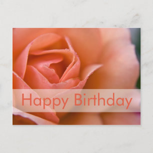 Cartão Postal Cartão-postal de aniversário rosa Geburtstagskar