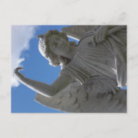 Cartão-postal de anjo concreto