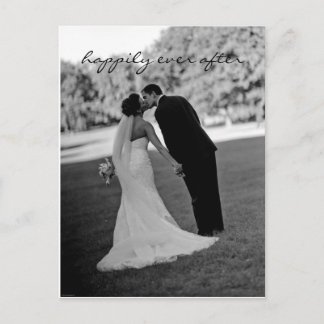 Cartão Postal Cartão-postal de Anotação de Casamento Obrigado
