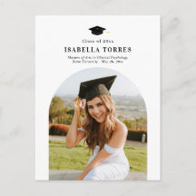 Cartão-postal de Anúncio de Graduação de Pico Glor